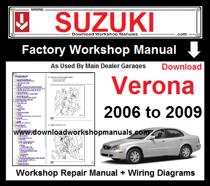 Suzuki Verona Service Repair Workshop Manual Download